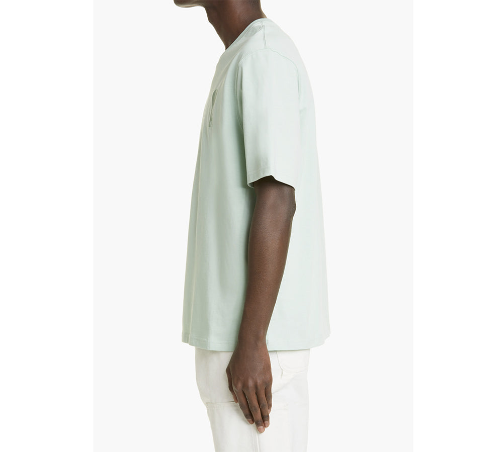 Ami Paris AMI de Coeur Tone-On-Tone T-shirt - Aqua