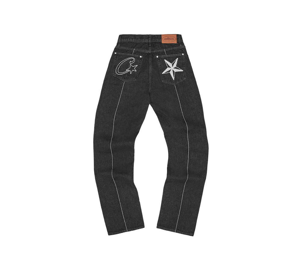 Corteiz C-Star Denim Jeans - Black