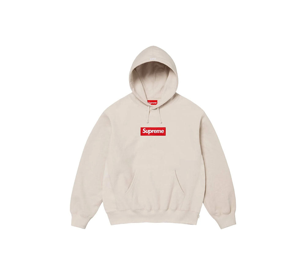 Supreme Box Logo Hooded  Sweatshirt (FW24) - Stone