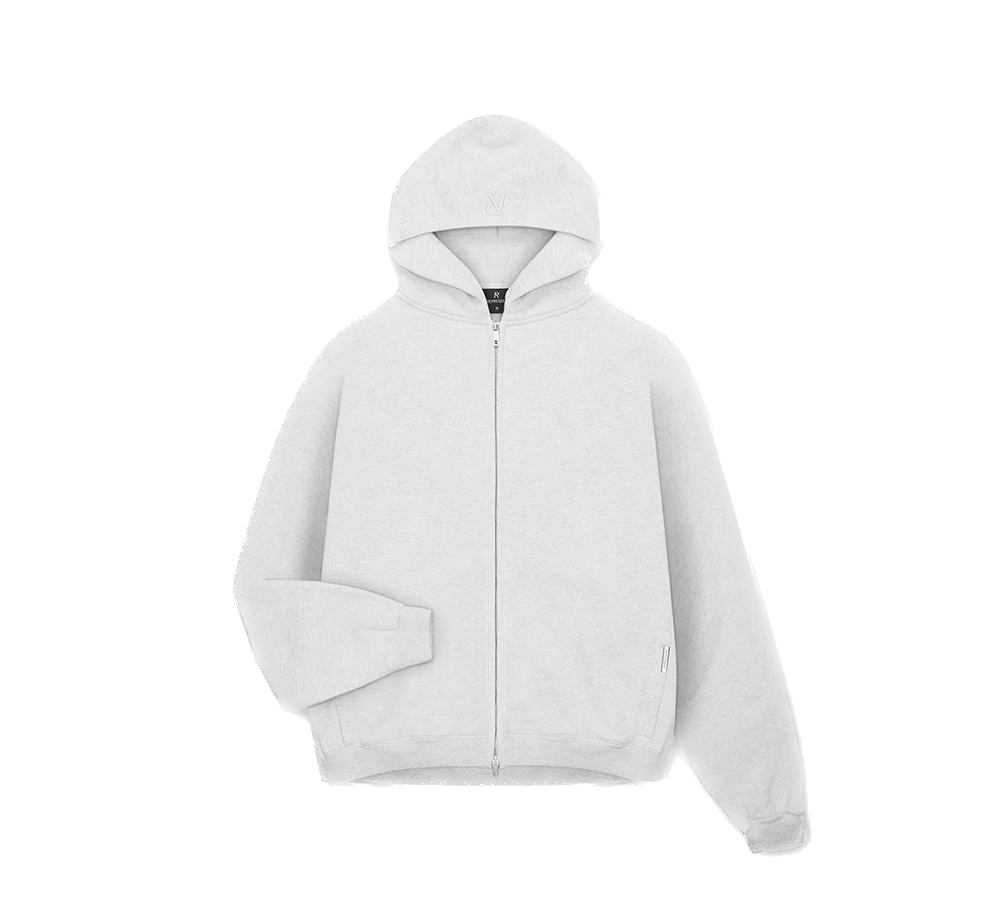 Represent Initial Oversized Zip Hoodie - Grey