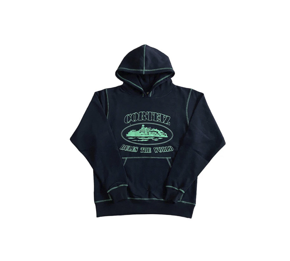 Corteiz Superior Hoodie - (BLACK/GREEN)