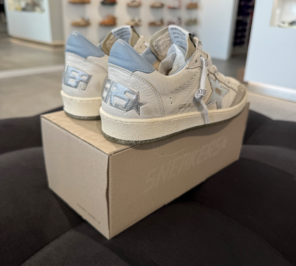 Golden Goose Ball Star White Blue Fog Silver (USADO) - 39
