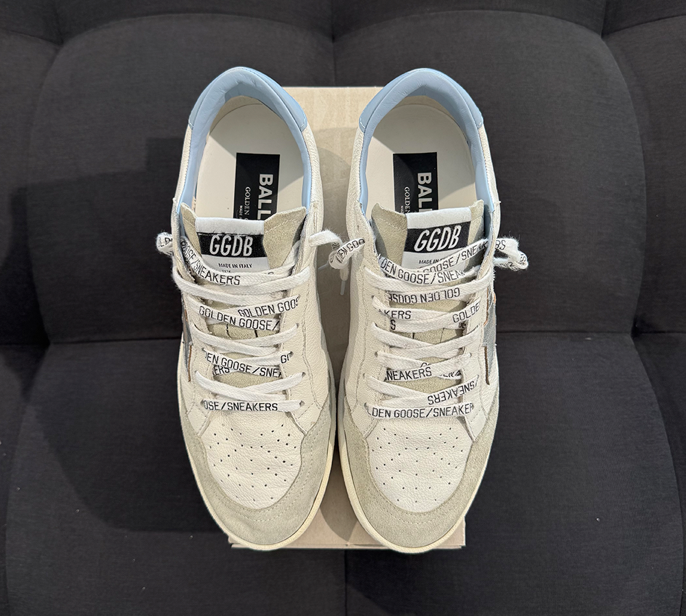 Golden Goose Ball Star White Blue Fog Silver (USADO) - 39