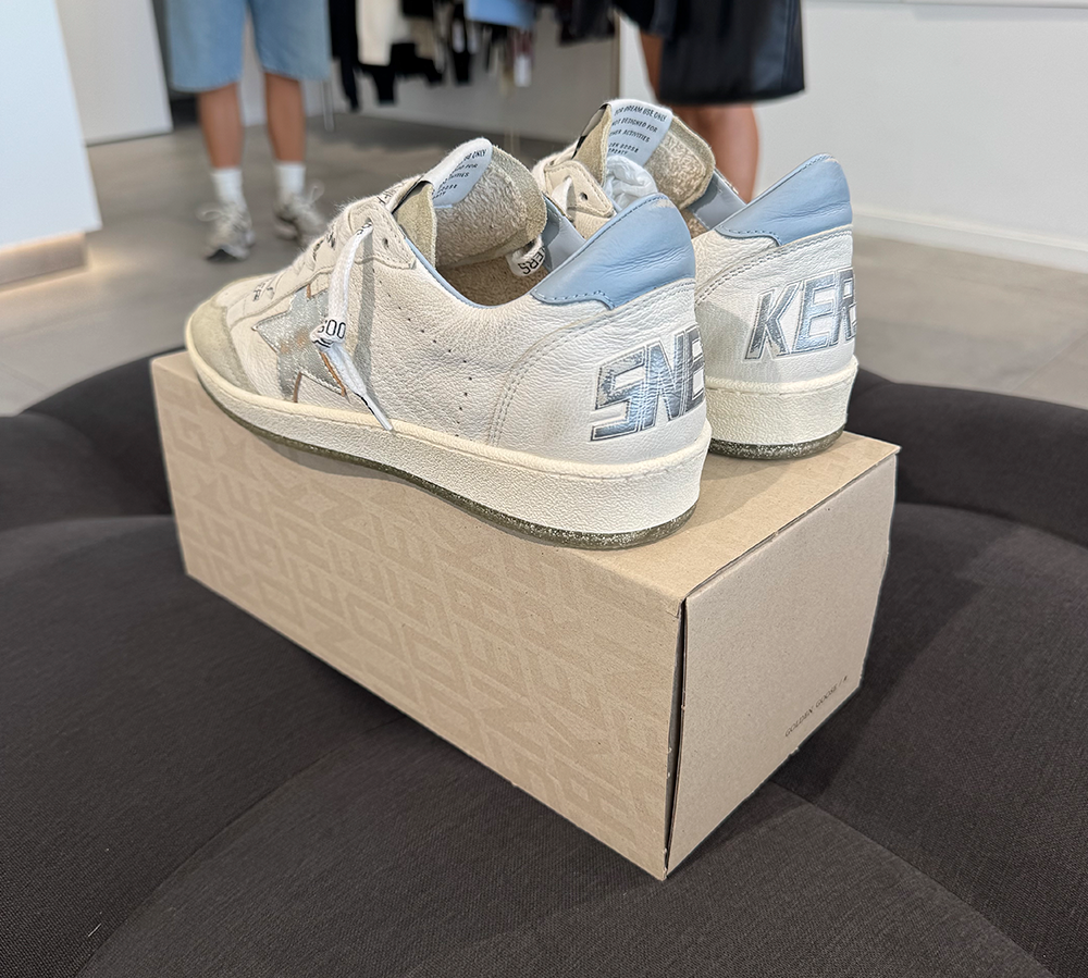 Golden Goose Ball Star White Blue Fog Silver (USADO) - 39