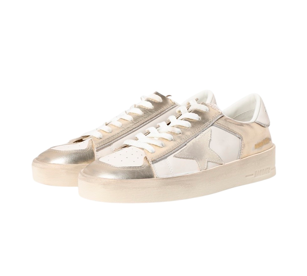Golden Goose Stardan - White Metallic Gold