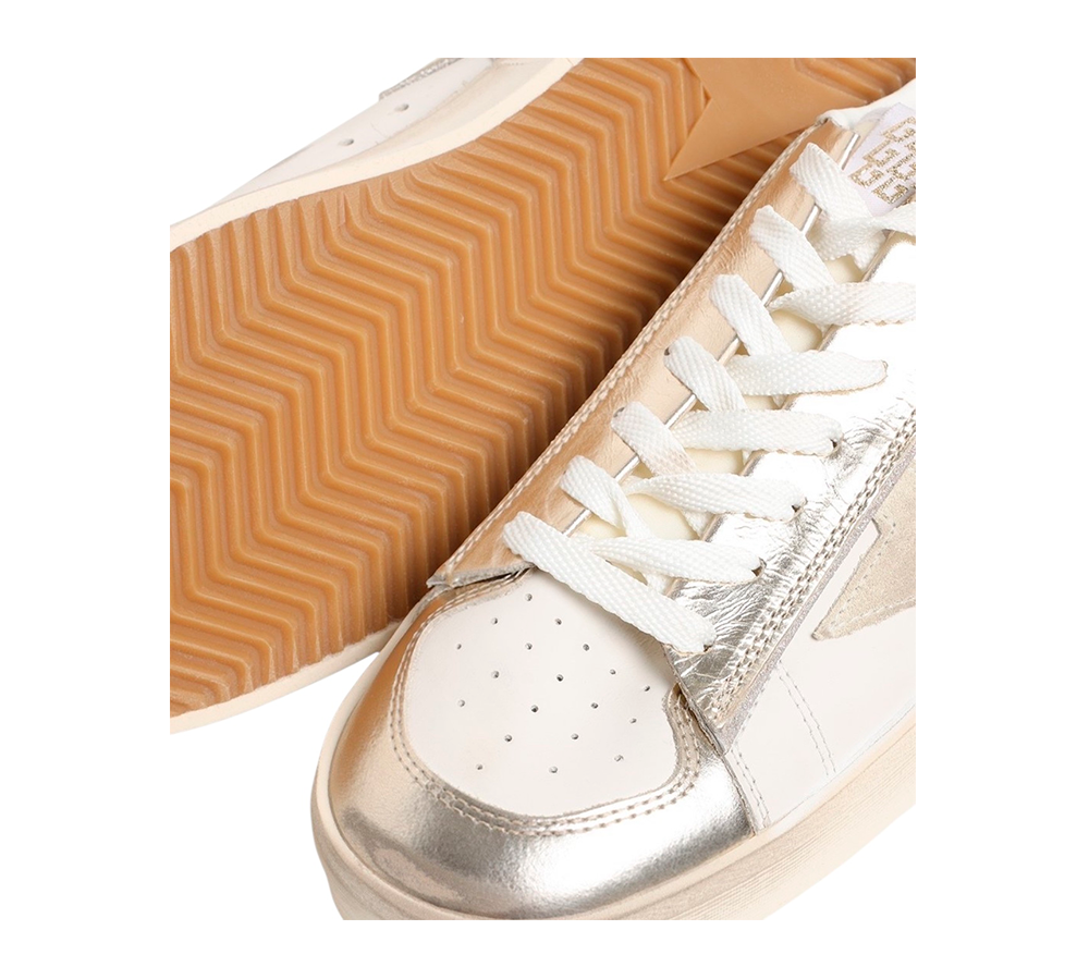 Golden Goose Stardan - White Metallic Gold