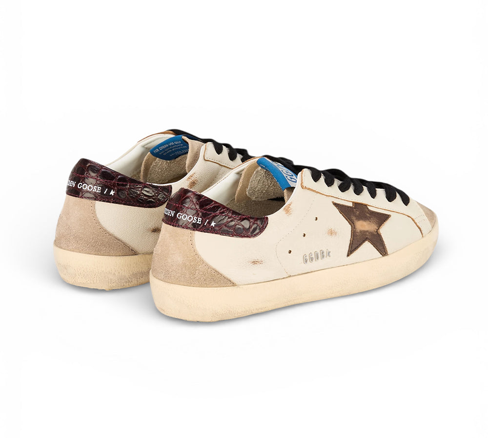 Golden Goose Super-Star - White Beige Brown