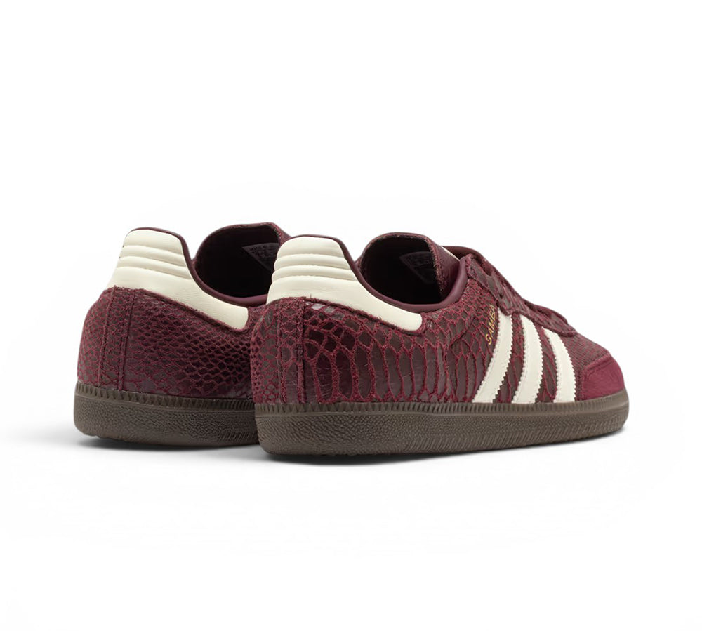adidas Samba OG - Snakeskin Maroon Cream White