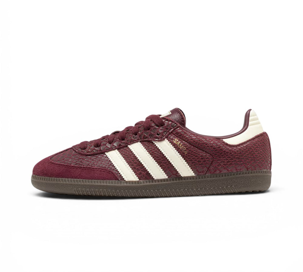 adidas Samba OG - Snakeskin Maroon Cream White