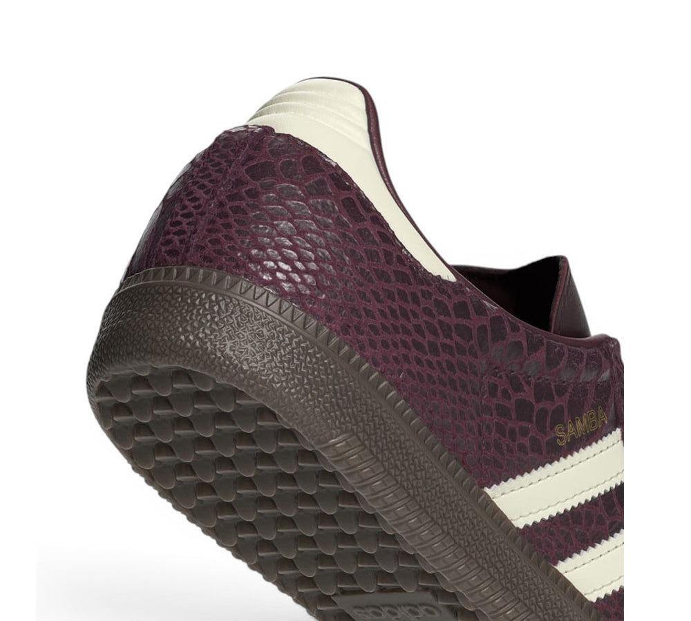 adidas Samba OG - Snakeskin Maroon Cream White