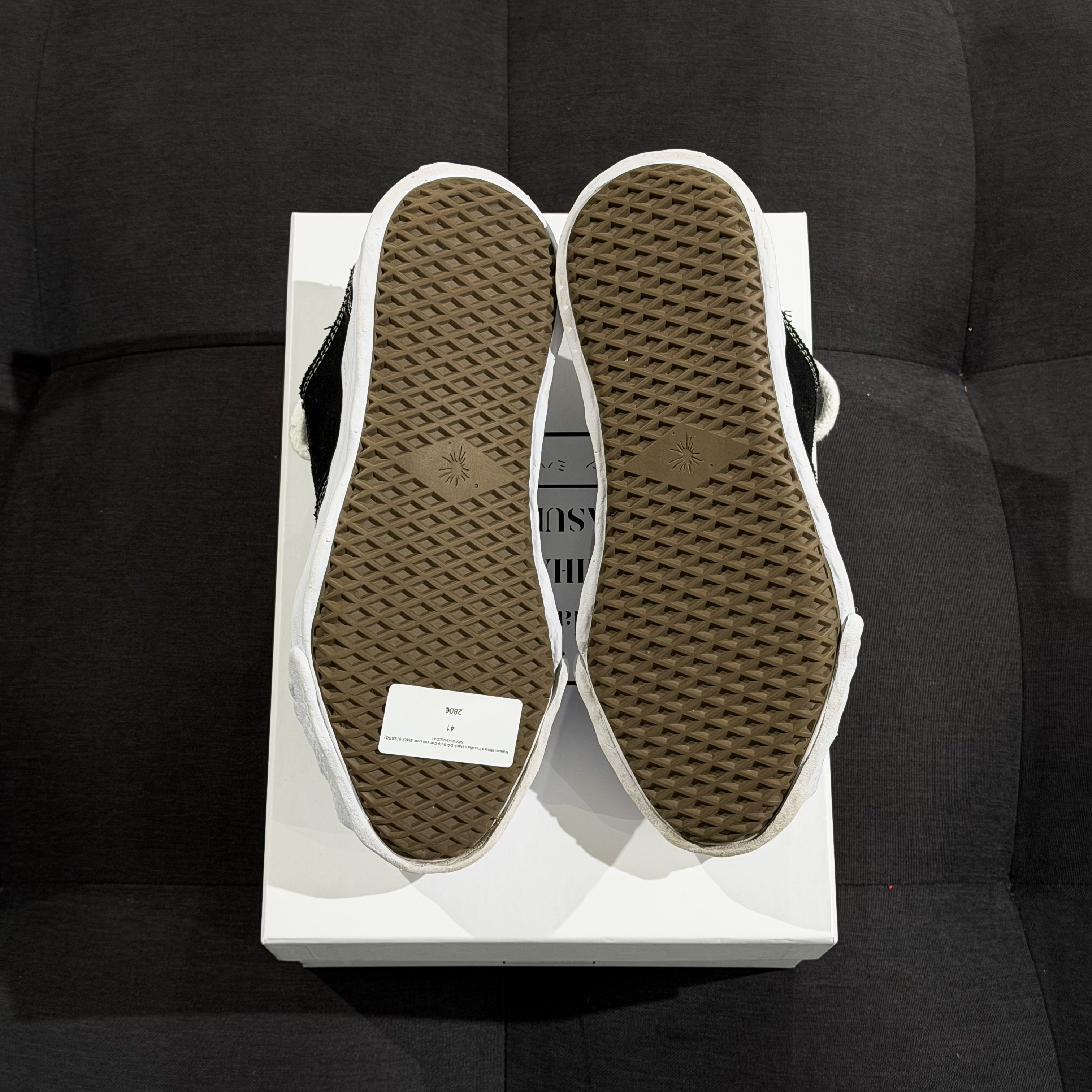 Maison Mihara Yasuhiro Hank OG Sole Canvas Low Black (USADO) - 41