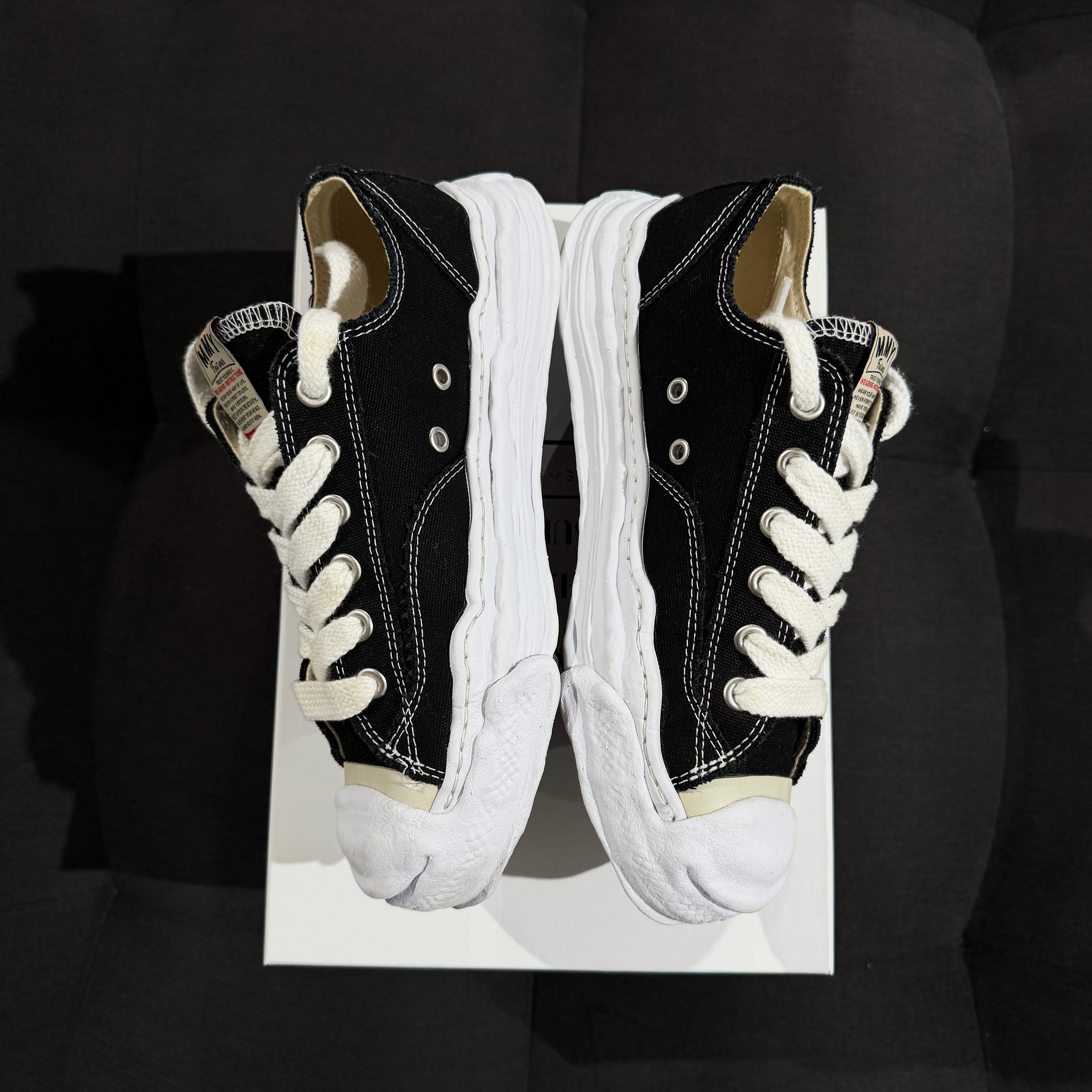 Maison Mihara Yasuhiro Hank OG Sole Canvas Low Black (USADO) - 41