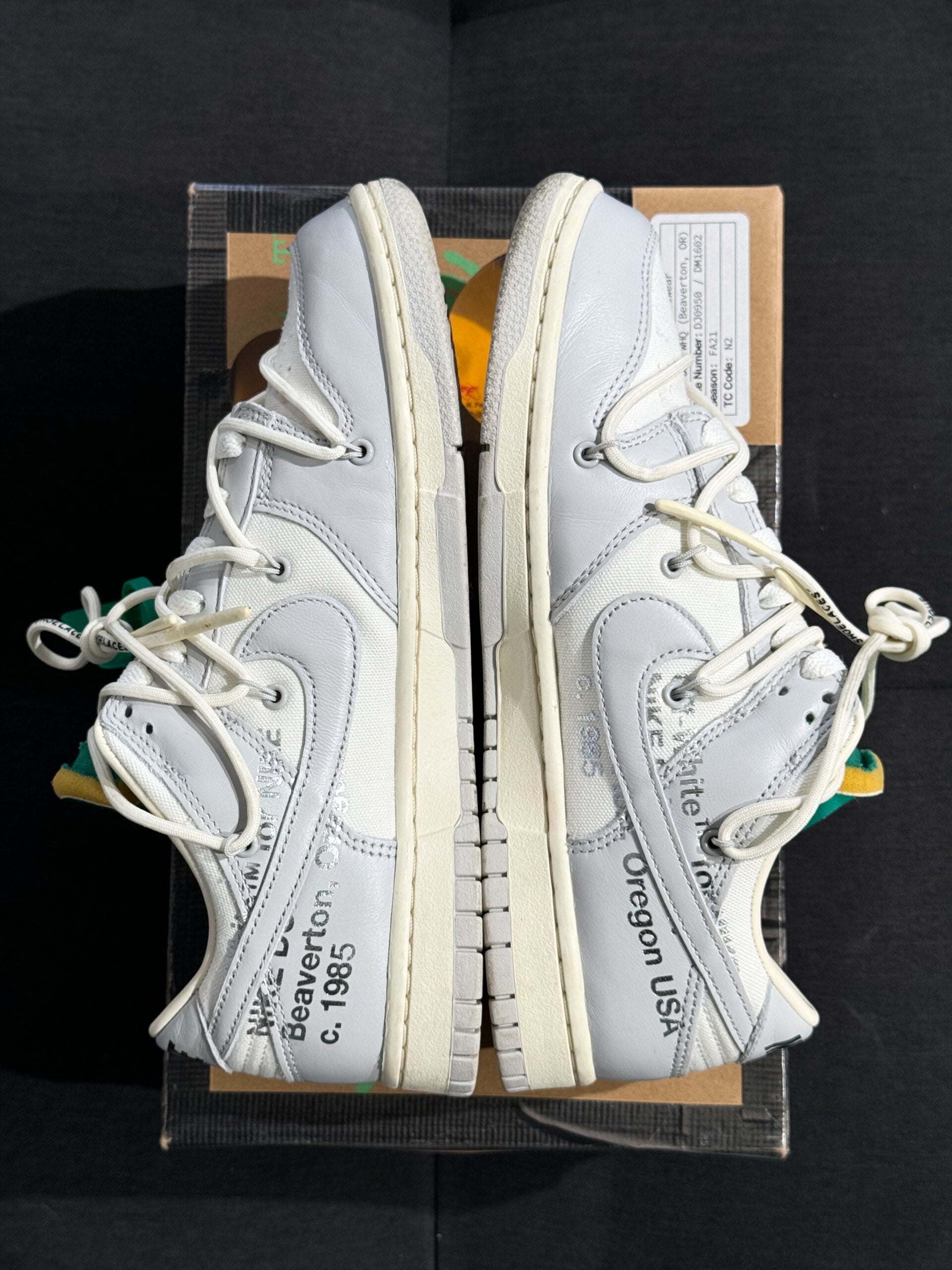 Nike Dunk Low Off-White - Lot 25 (USADO)