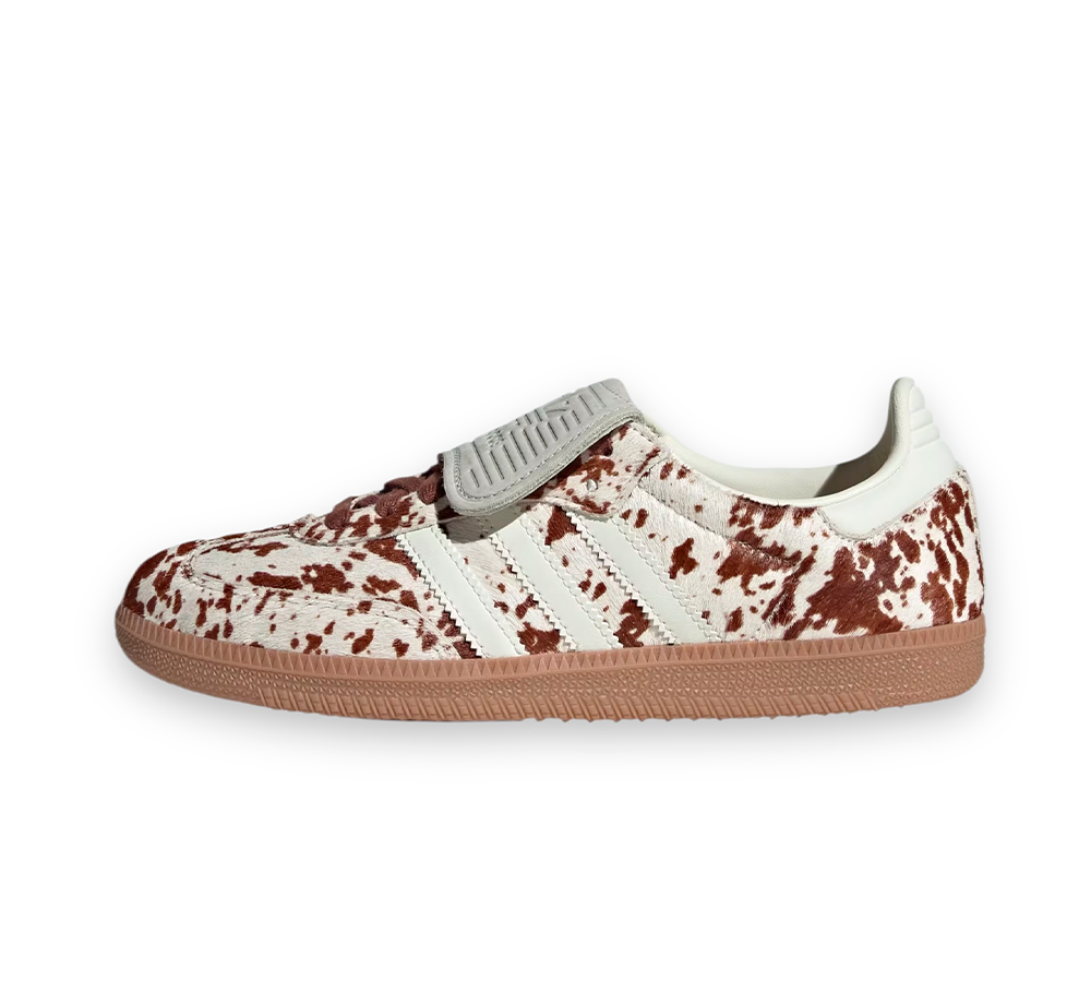 adidas Samba LT - Cow Print Brown White