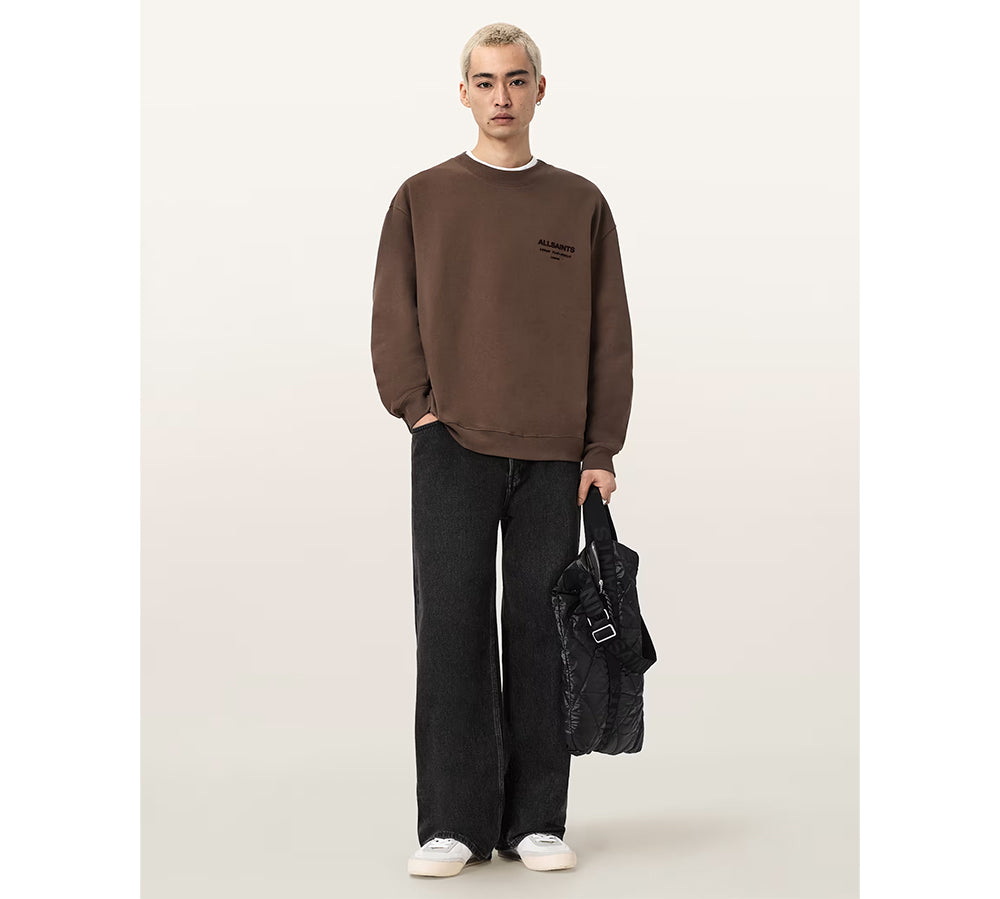 ALLSAINTS Xander Crewneck Sweatshirt - Brown
