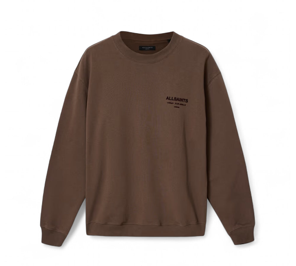 ALLSAINTS Xander Crewneck Sweatshirt - Brown