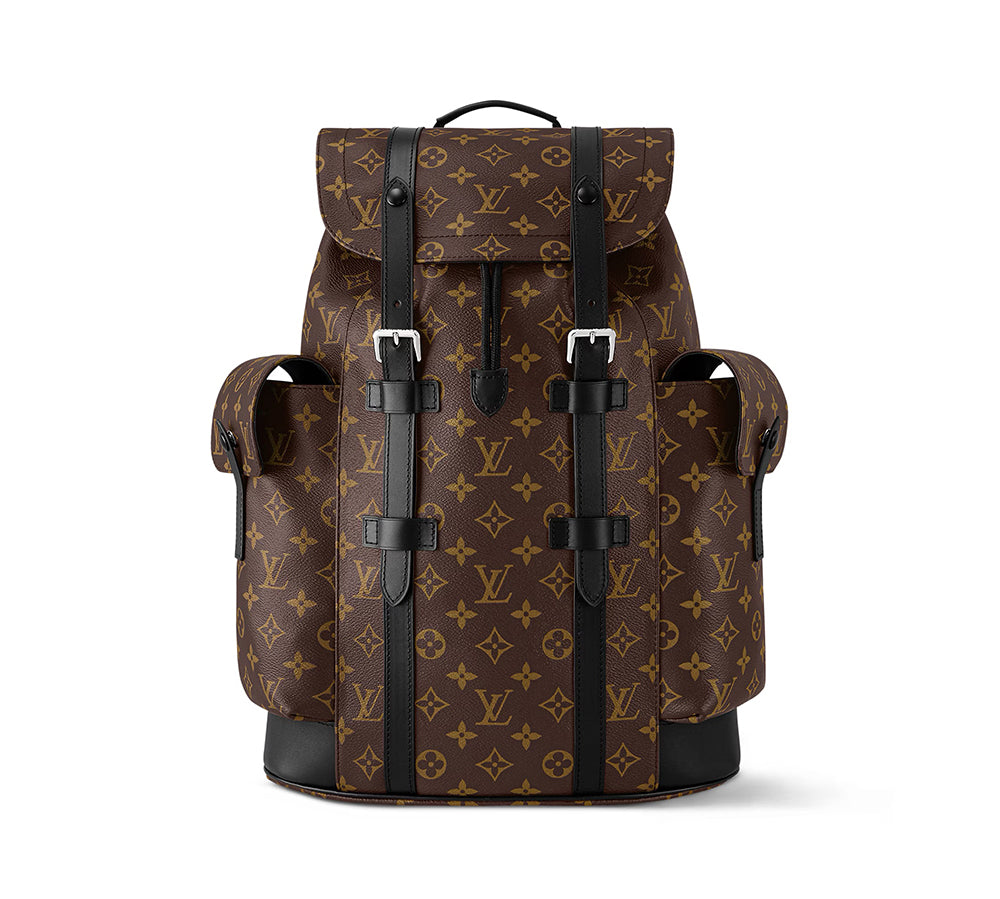 Louis Vuitton Christopher MM Backpack - Monogram Macassar Canvas (USADO)