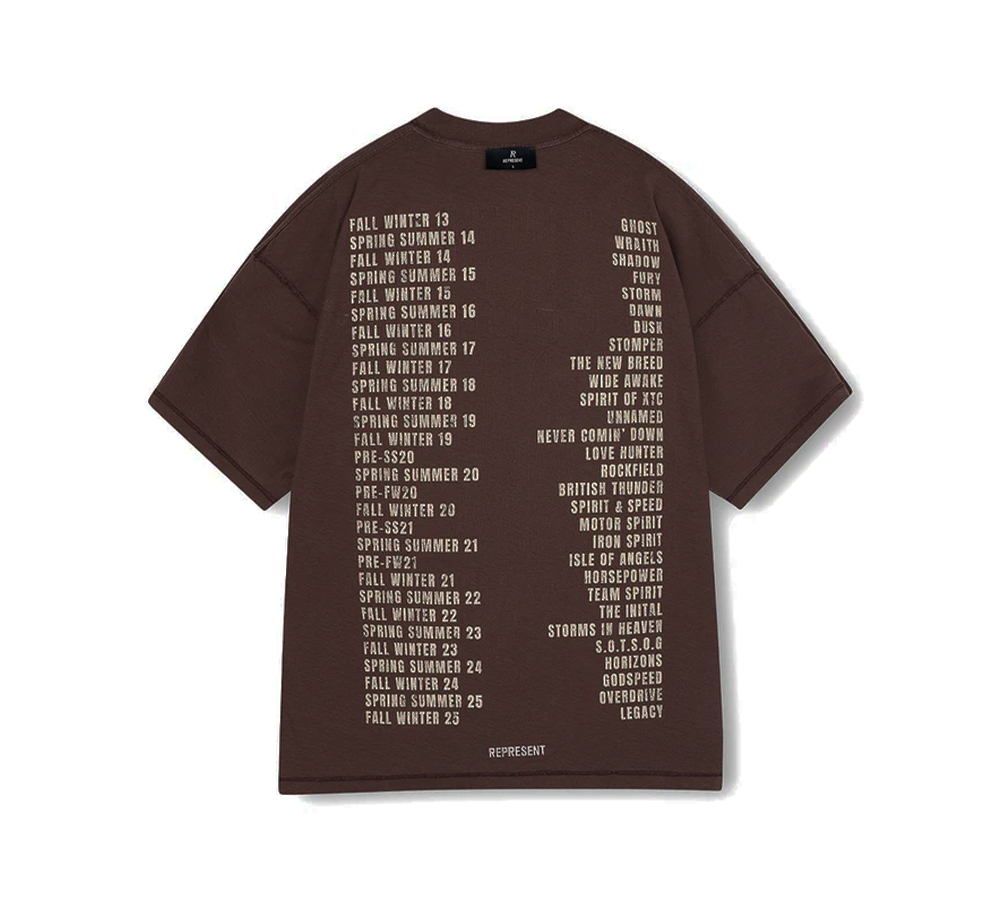 Represent Reversible Living Legacy Tour T-shirt - Brown
