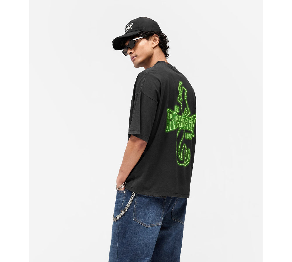 Represent x The Viper Room Glow T-Shirt - Vintage Black