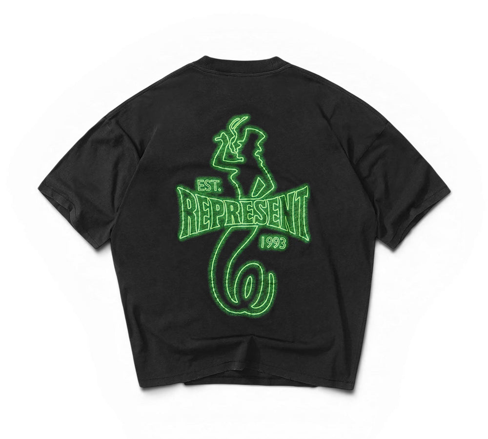 Represent x The Viper Room Glow T-Shirt - Vintage Black