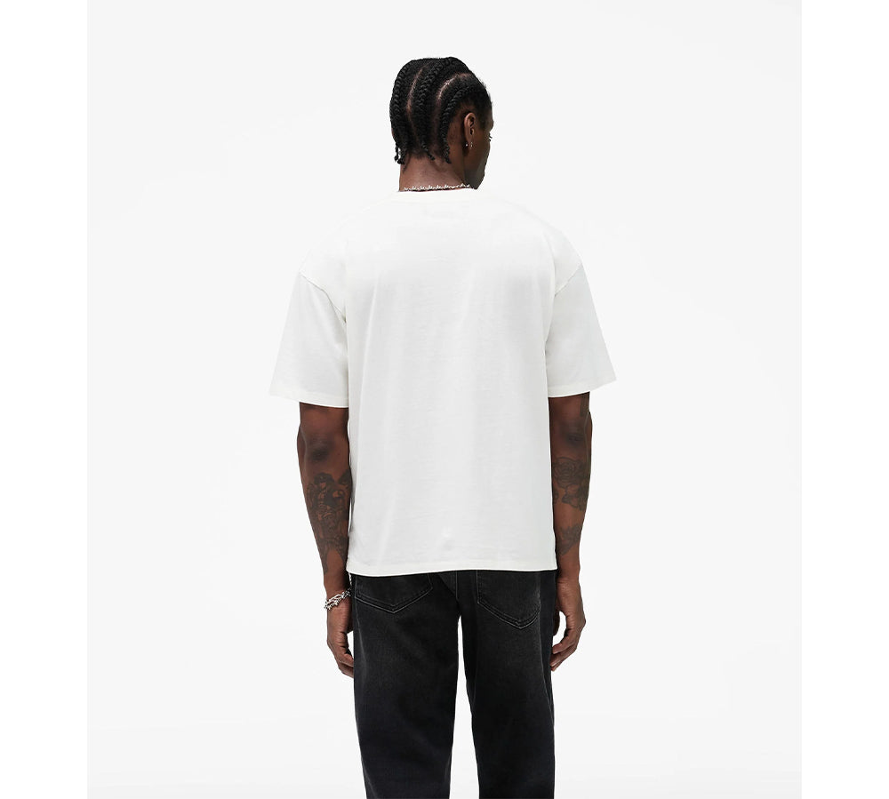 Represent Western Initial T-Shirt - Flat White