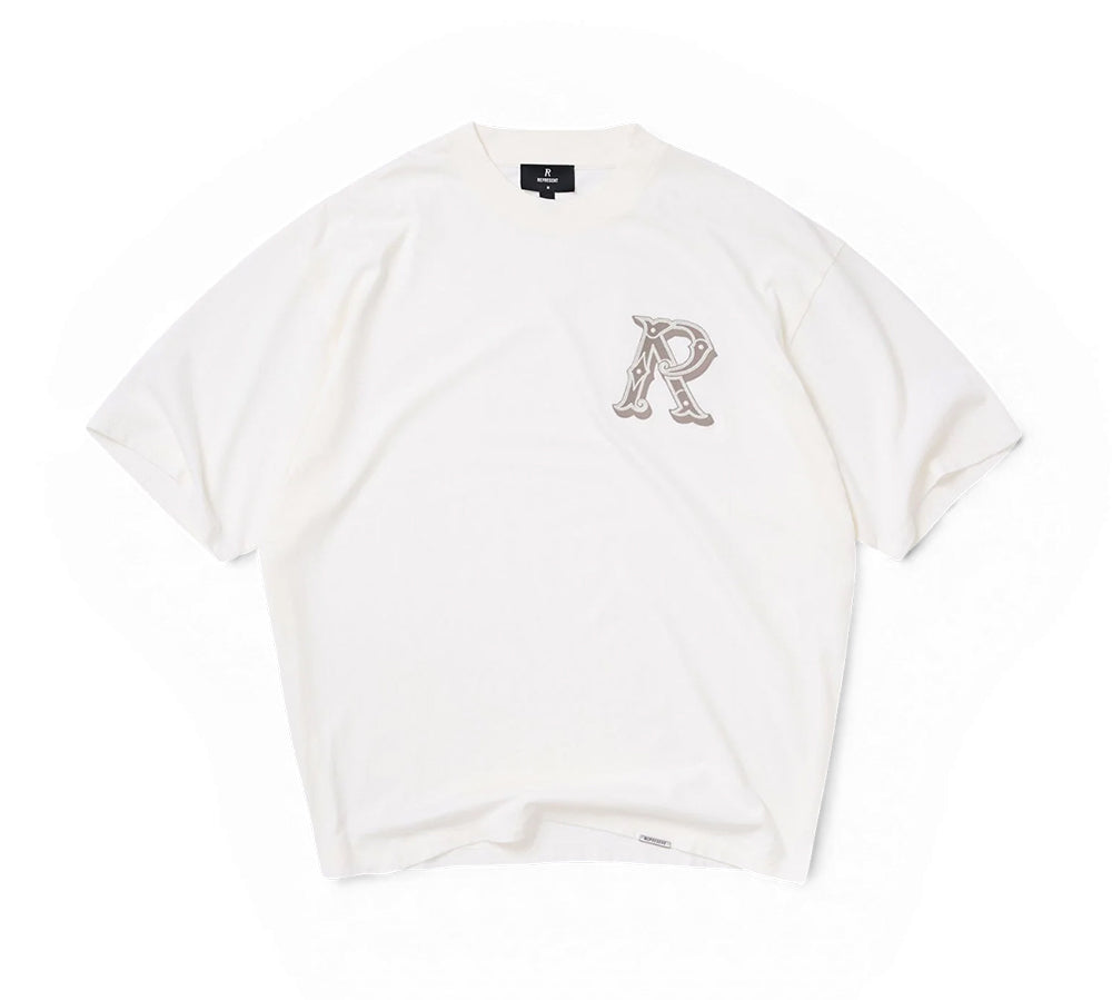 Represent Western Initial T-Shirt - Flat White