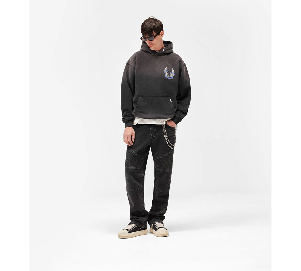 Represent X Belstaff Born To Bike Hoodie - Aged Black
