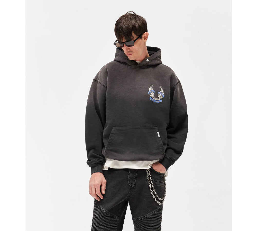 Represent X Belstaff Born To Bike Hoodie - Aged Black