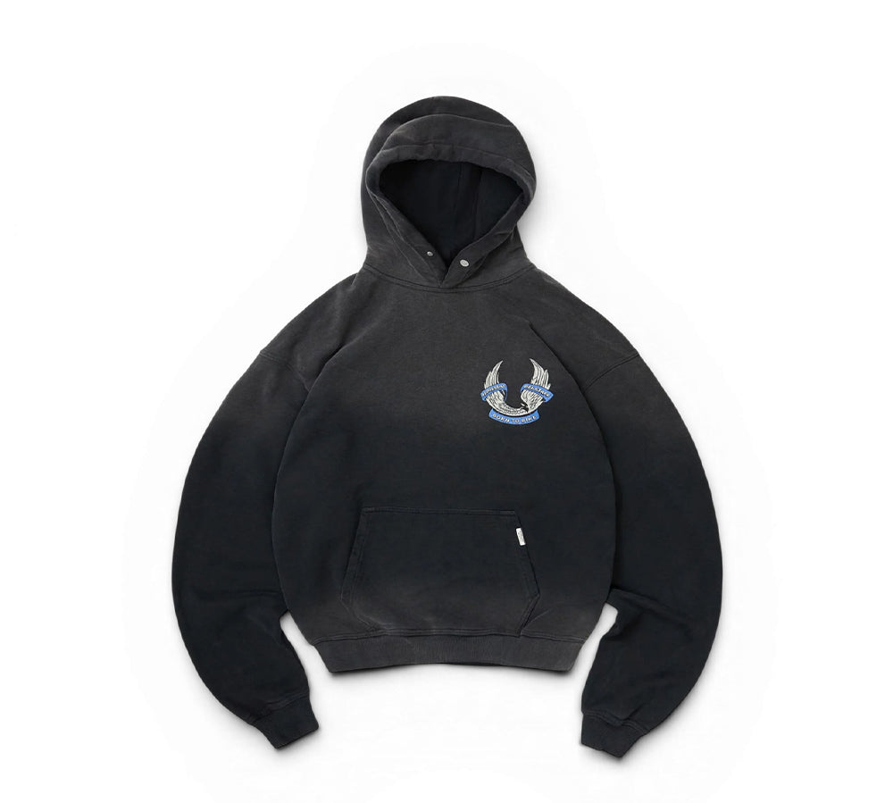 Represent X Belstaff Born To Bike Hoodie - Aged Black