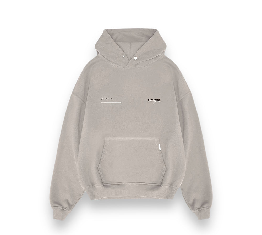 Represent Patron Of The Club Hoodie - Mudstone