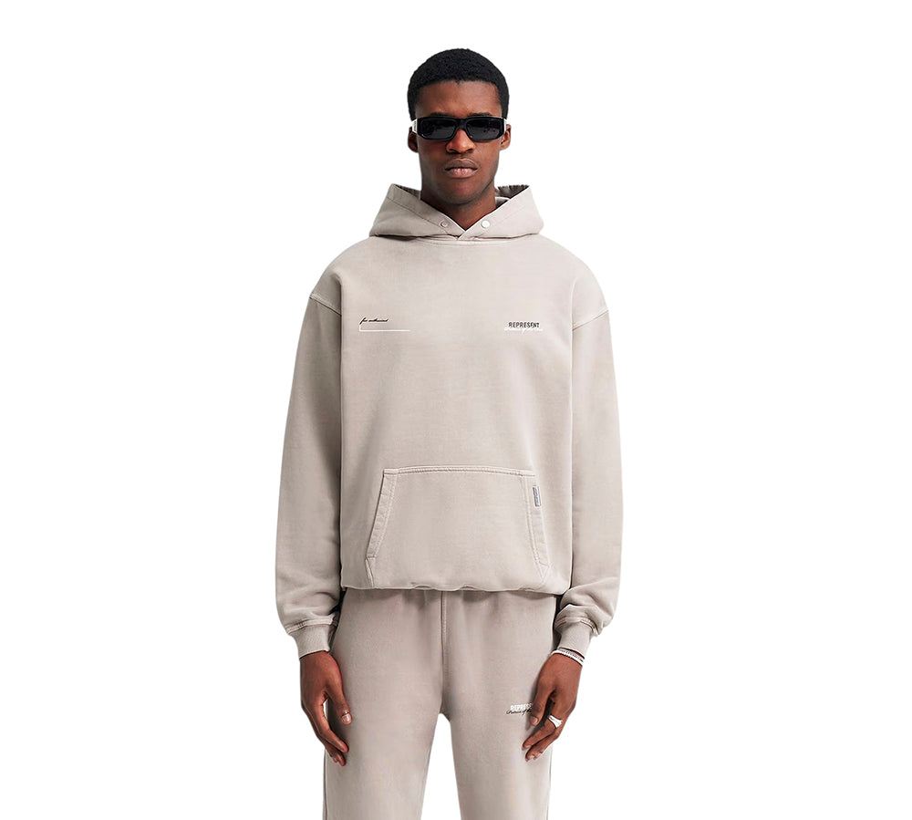 Represent Patron Of The Club Hoodie - Mudstone