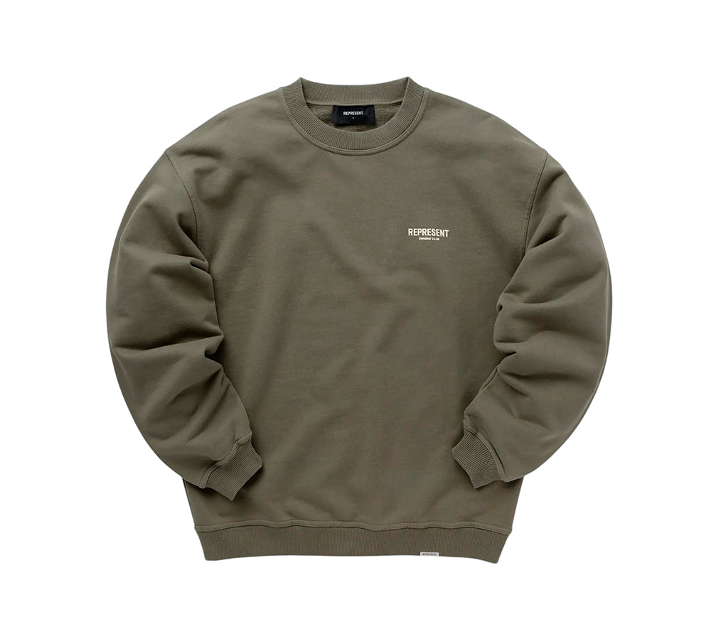 Represent Owners Club Crewneck - Olive