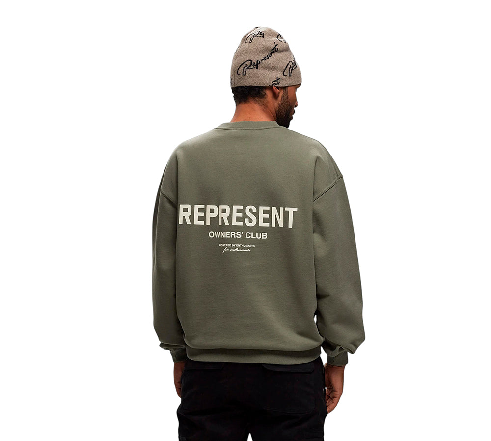 Represent Owners Club Crewneck - Olive