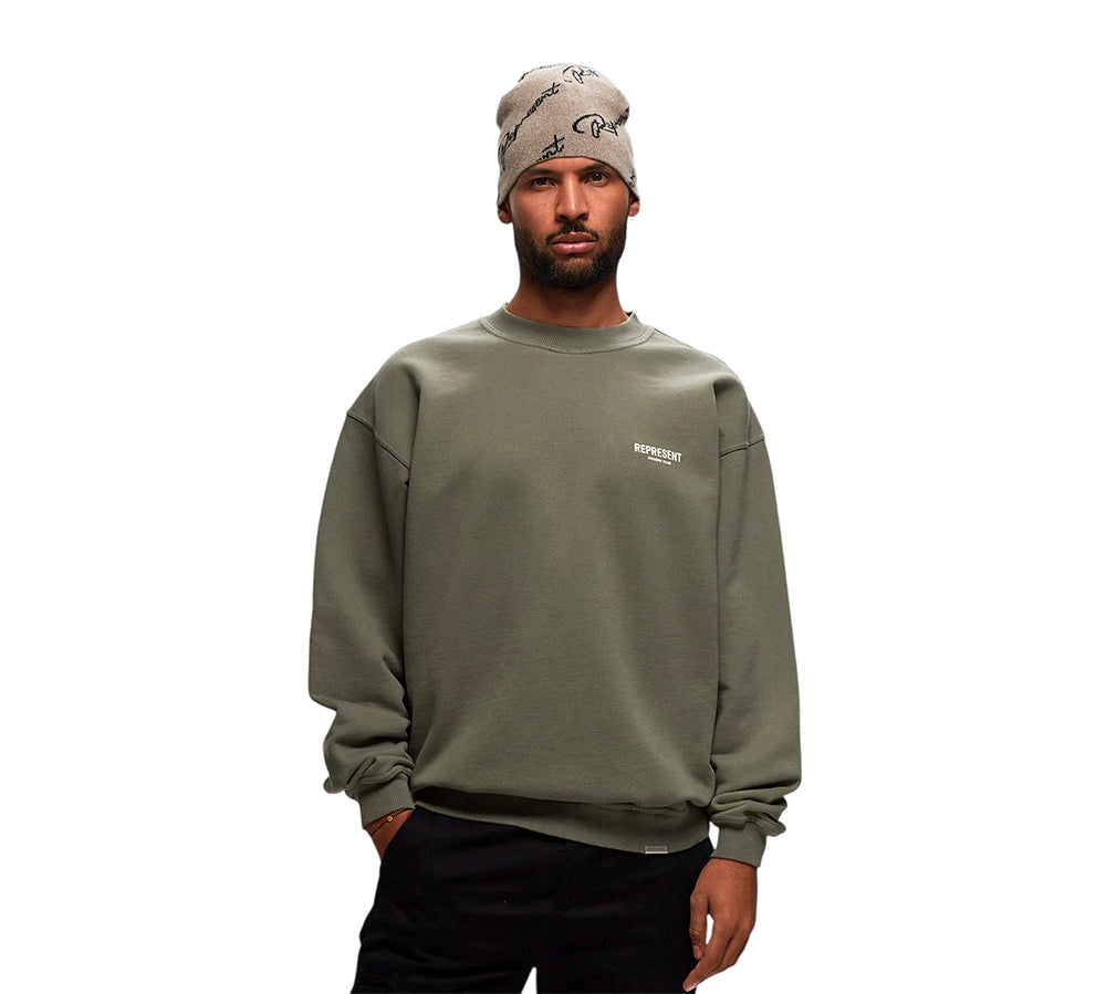 Represent Owners Club Crewneck - Olive