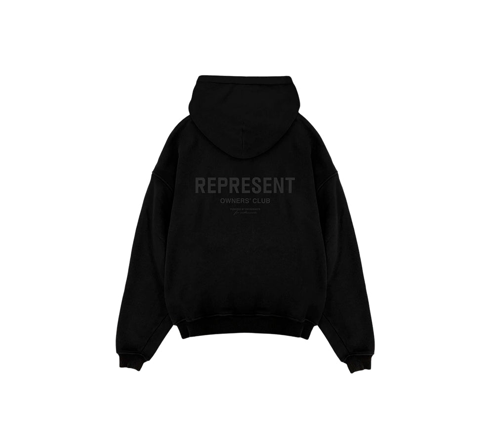 Represent Owners Club Hoodie - Black Matte