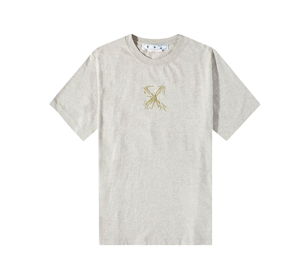 Off-White c/o Virgil Abloh Splashy Arr S/S T-shirt - Melange Grey