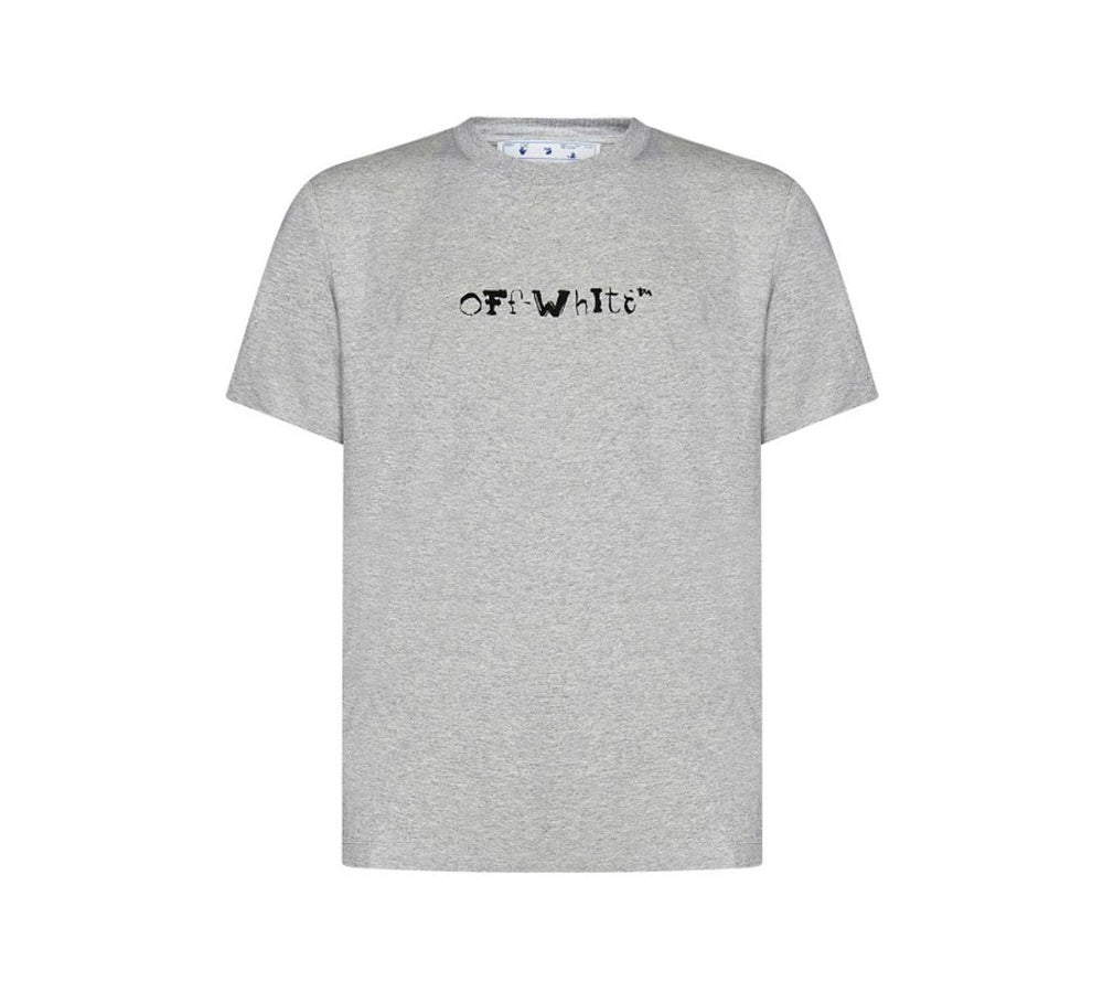 OFF-WHITE Faces Over Skate S/S T-shirt - Melange Grey