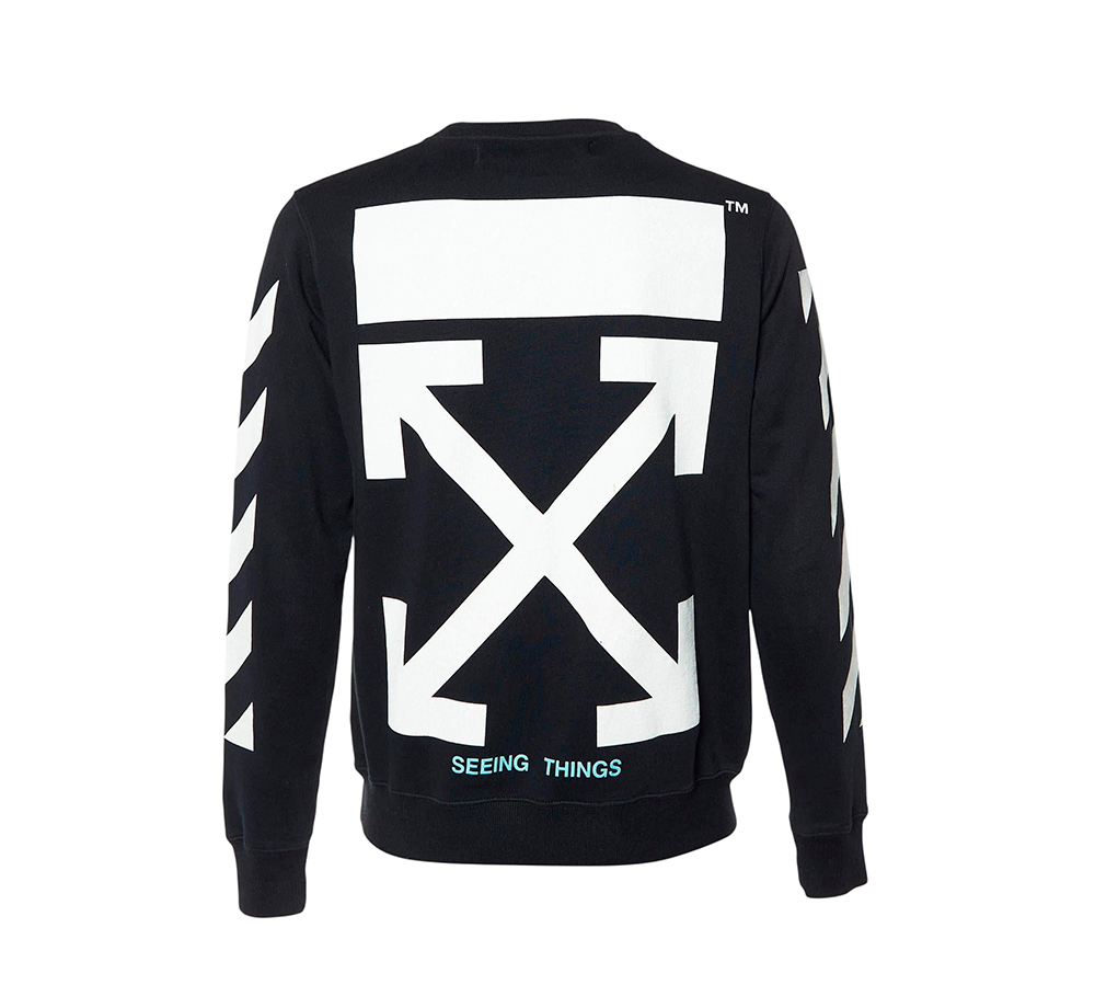 OFF-WHITE Diagonal Arrows Crewneck - Black