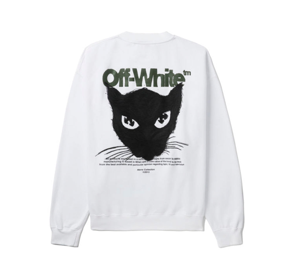 Off-White Cat Over Skate Crewneck - White