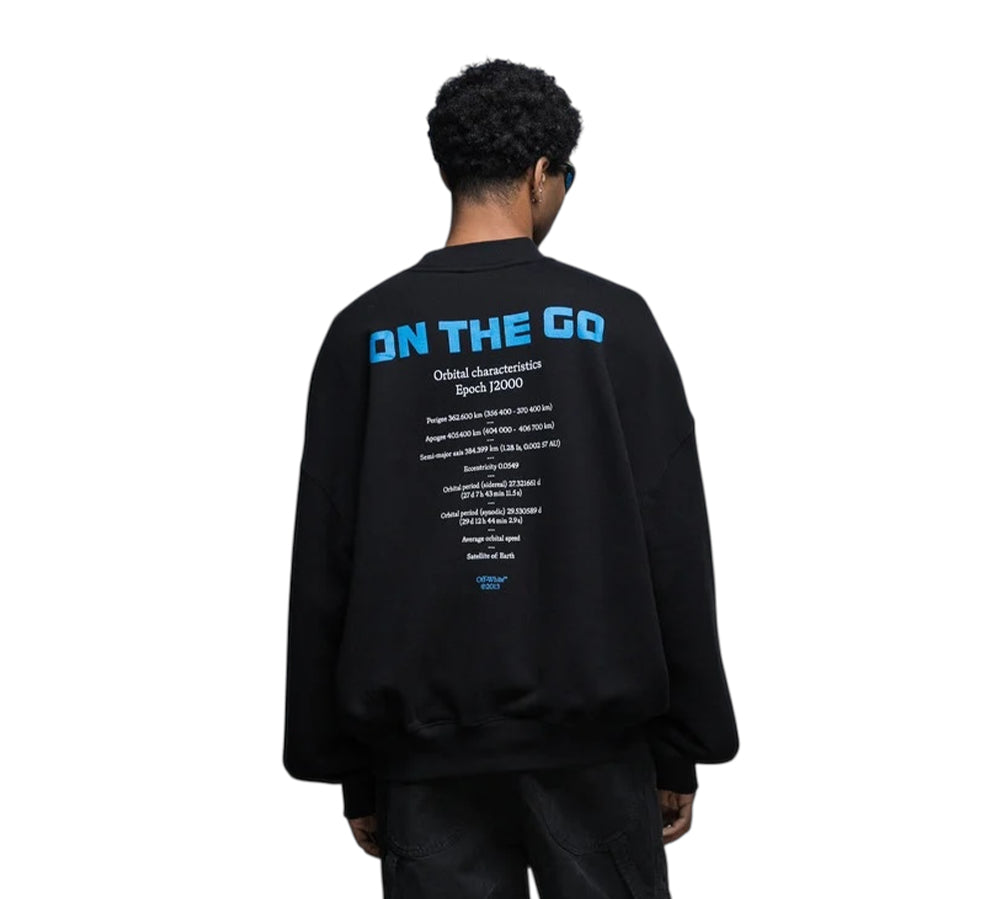 Off-White Moon Phase "On The Go" Crewneck - Black