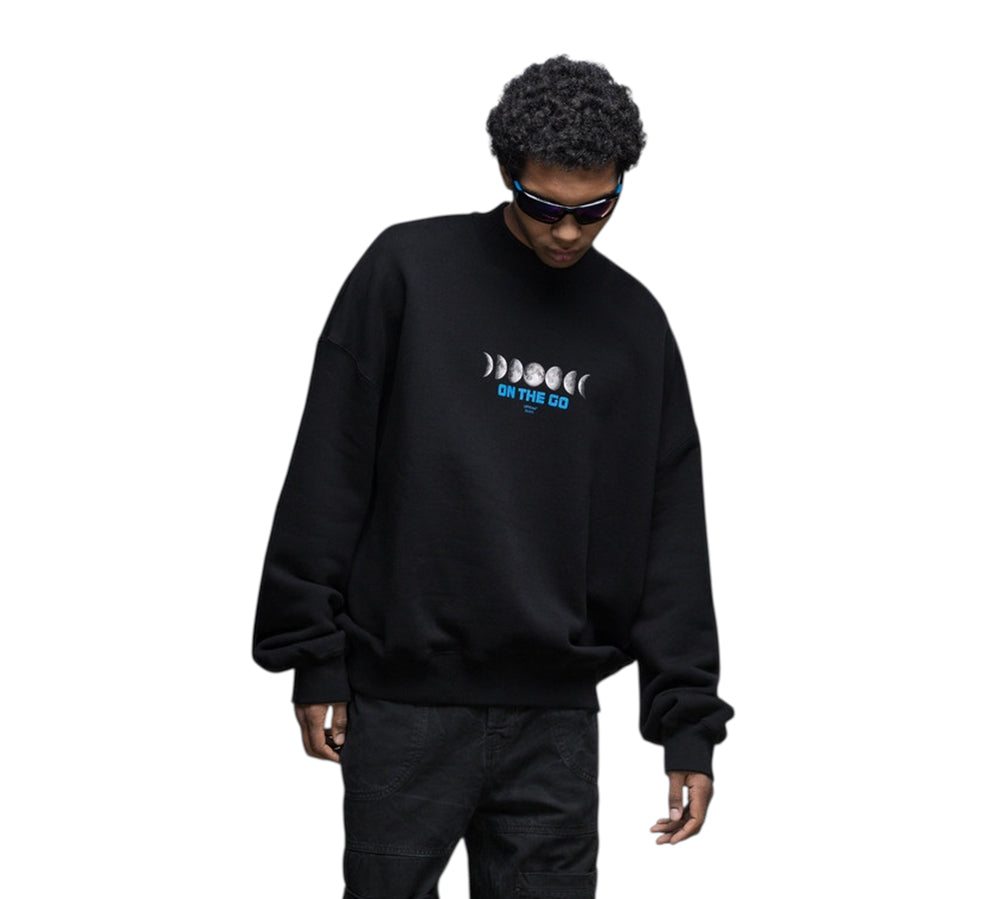 Off-White Moon Phase "On The Go" Crewneck - Black