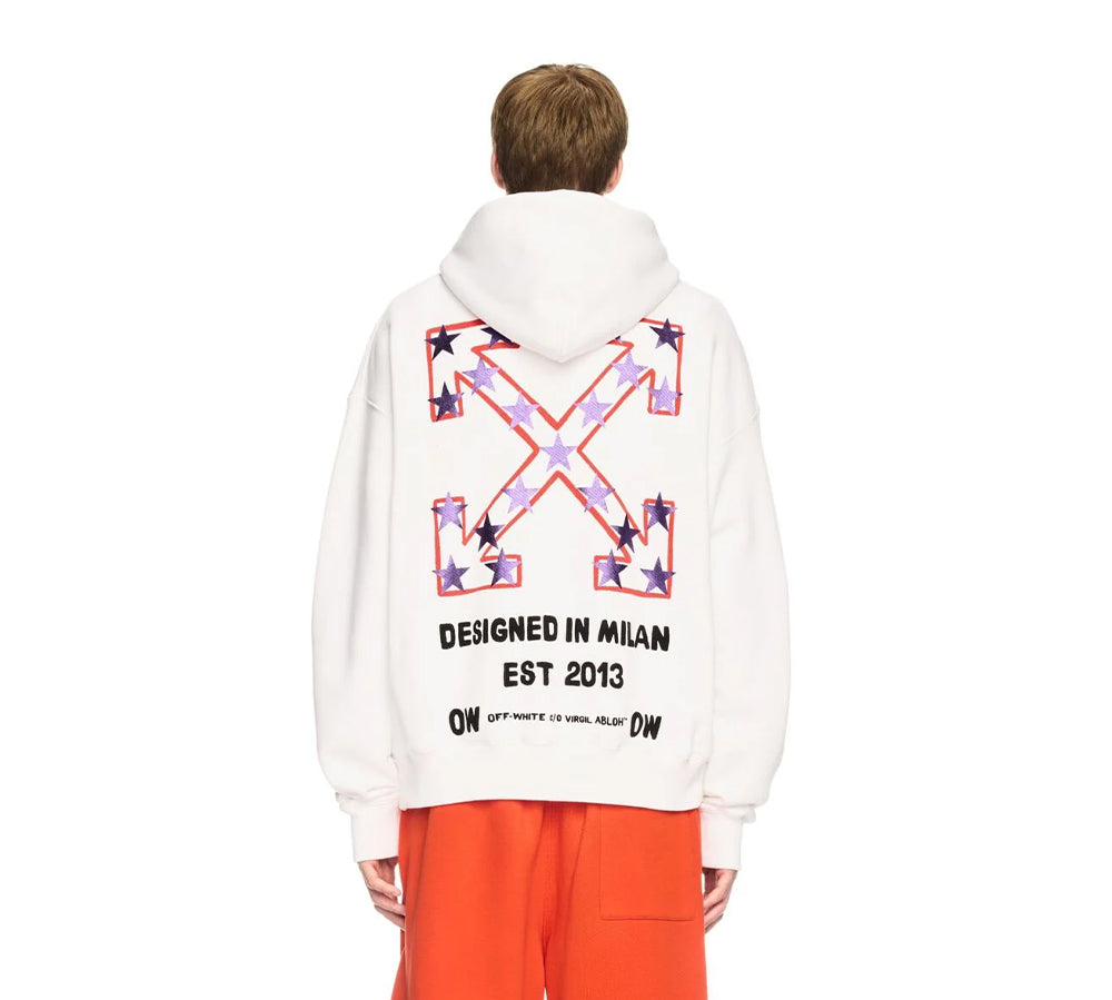 Off-White Star Arrow Skate Hoodie - White