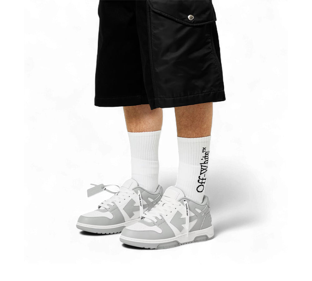 Off-White Out Of Office Calf Leather - White Grey