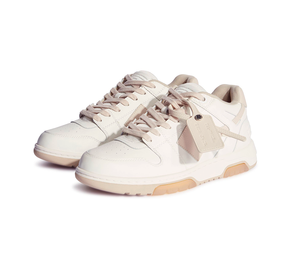 Off-White OOO Leather - White Light Pink Beige