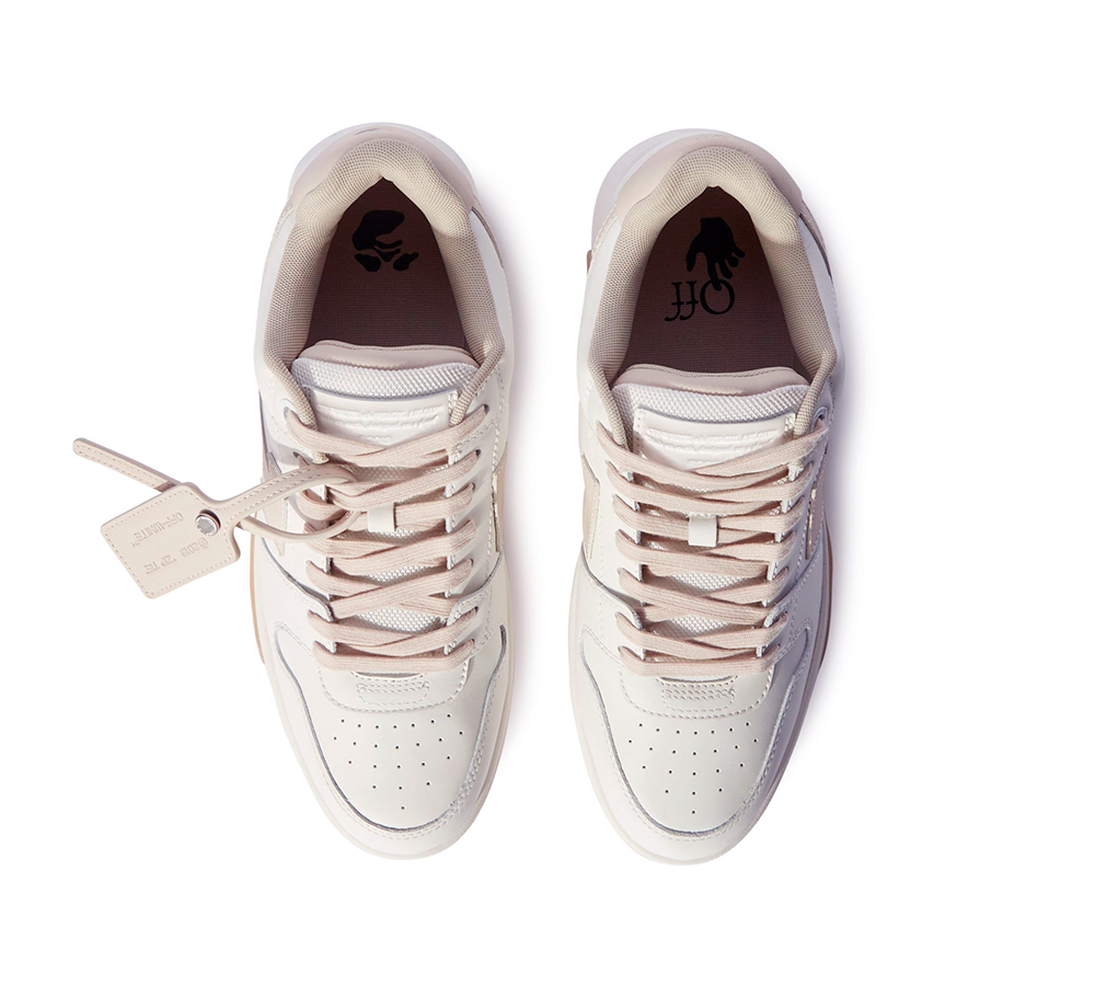 Off-White OOO Leather - White Light Pink Beige