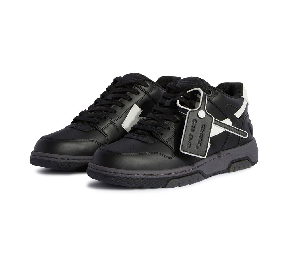 OFF-WHITE Out Of Office "OOO" Low Tops - Calf Leather Black