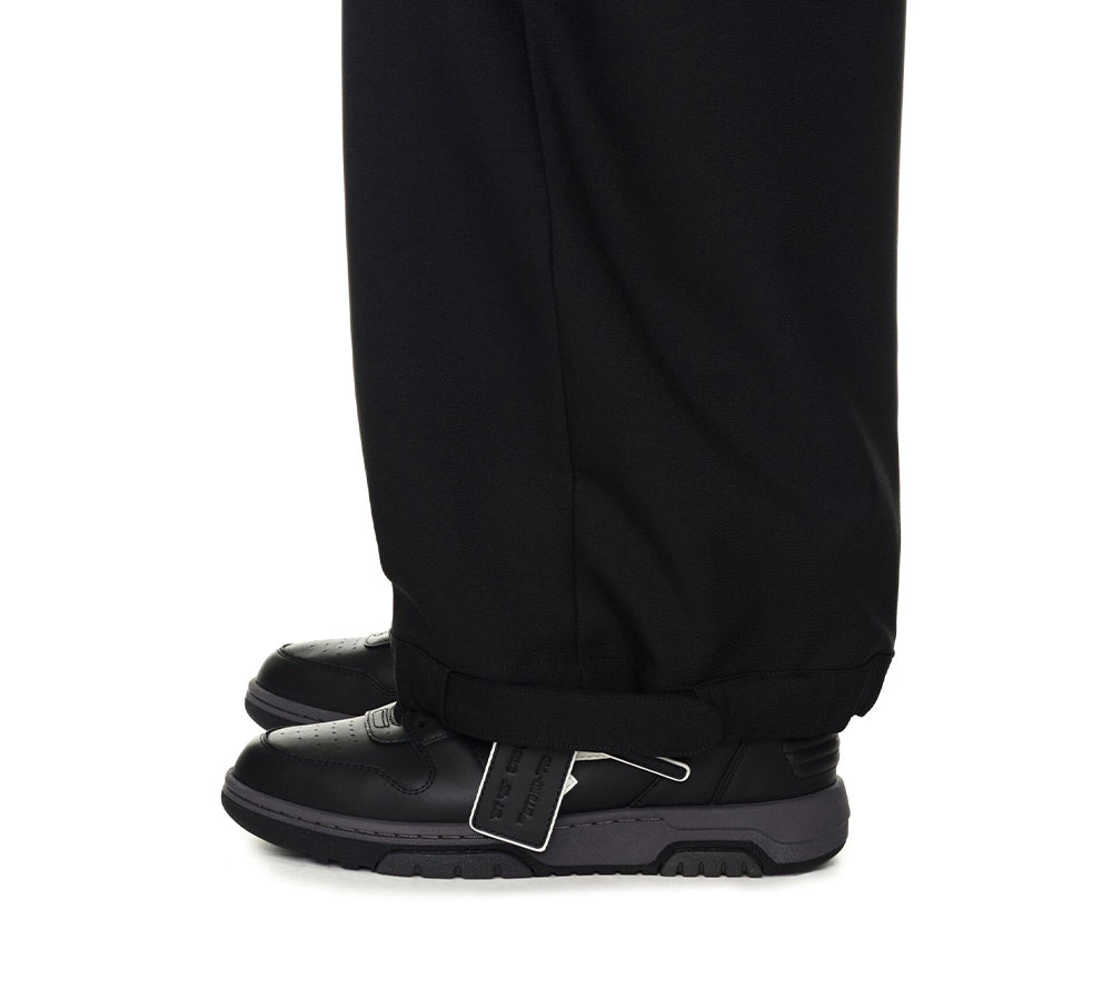 OFF-WHITE Out Of Office "OOO" Low Tops - Calf Leather Black