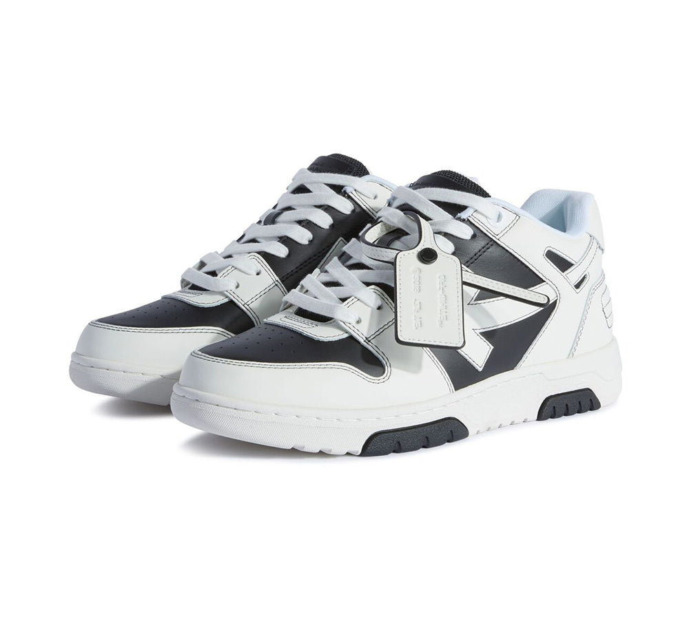 OFF-WHITE Out Of Office OOO Low Tops - Black White