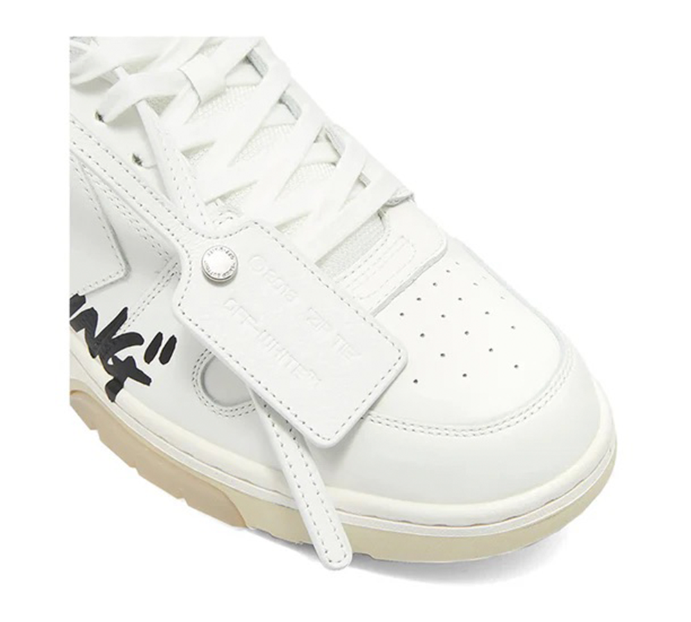 OFF-WHITE Out Of Office OOO Low Tops - For Walking White Black