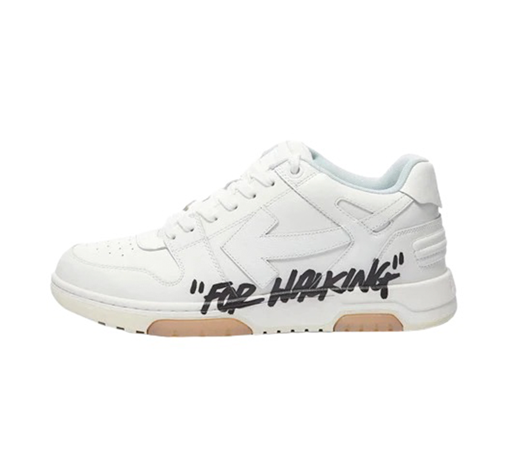 OFF-WHITE Out Of Office OOO Low Tops - For Walking White Black